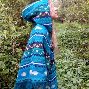 Southwestern Tribal Alpaca Poncho